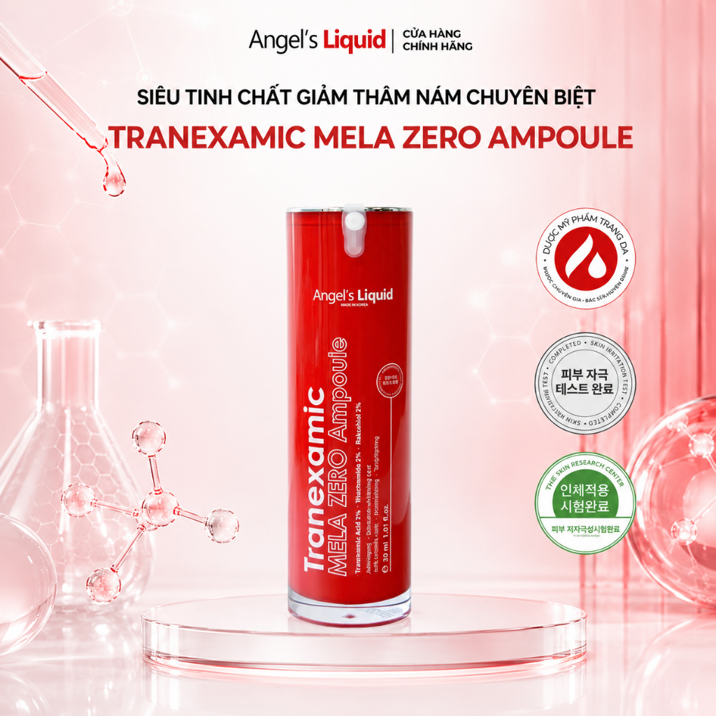 [Angel's Liquid] Tinh Chất Cải Thiện Thâm Nám, Dưỡng Sáng Da Tranexamic Mela Zero Ampoule 30ml (ĐỎ)