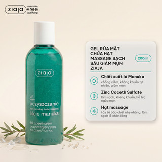 Sữa Rửa Mặt Ziaja Manuka Cho Da Dầu Mụn Ziaja Manuka Tree Purifying Normalising Cleansing Gel 200ml