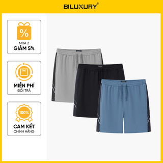 [T7_SALE 20%_HT] Quần Short Gió Thể Thao Nam Biluxury 1QDGT602 Quần Đùi Gió Nam Form Vừa Vặn Tôn Dáng Basic Mềm Mại