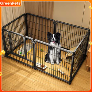 🐶😽Chuồng Chó Hàng rào thú cưng Cho chó lớn Bộ Quây Chó 6/7/9 Tấm SIÊU BỀN Sơn tĩnh điện Chống gỉ