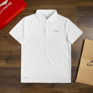 Áo THUN LẠNH Nam, áo Polo Nam LINING Cao Cấp, Áo phông có cổ, Chất Vải Co Giãn, Thoáng Mát, lên form chuẩn
