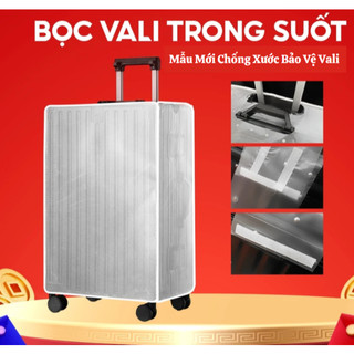 Áo Bọc Vali Trong Suốt Đủ Size 20-22-24-26-28-29-30 Inch – Bọc Bảo Vệ Vali, Phụ Kiện Du Lịch Tiện Lợi