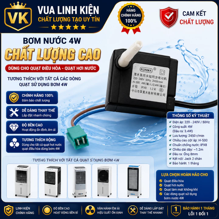 Bơm Quạt Hơi Nước Bơm Quạt Hơi Nước Kangaroo KG50F12 Chính Hãng