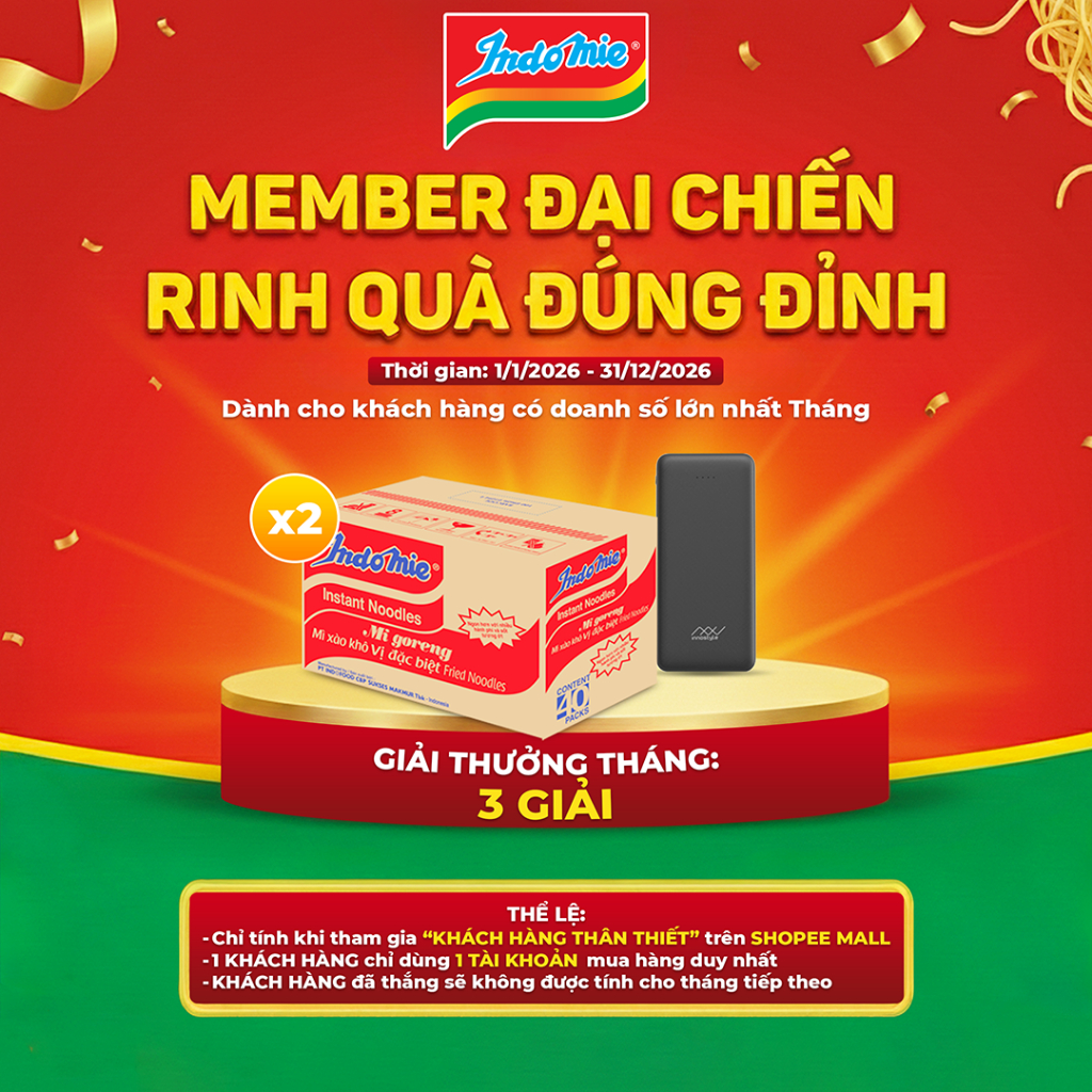[LS- Voucher 30%] Mì trộn Indomie đủ vị- Thùng 40 gói