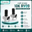 Chiết áp đơn 10K RV09 3 chân đứng chất lượng tốt.