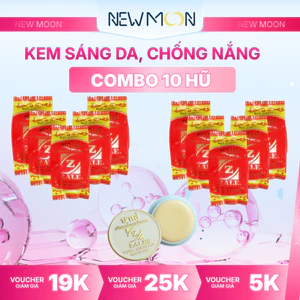 Combo 10 Hũ Kem ZALE Vàng - Hỗ Trợ Giúp Chống Nắng, Sáng Da Với Tinh Chất Sáp Ong Chính Hãng
