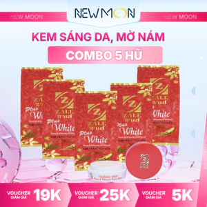 Combo 5 Hũ Kem ZALE Đỏ - Hỗ Trợ Giúp Mờ Nám Và Giảm Mụn Với Tinh Chất Nhân Sâm Chính Hãng