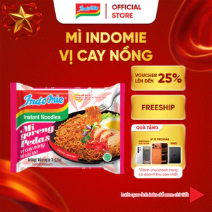 Mì Indomie vị Cay Nồng, mì trộn cay tê chuẩn vị Indonesia 79g x thùng 40 gói