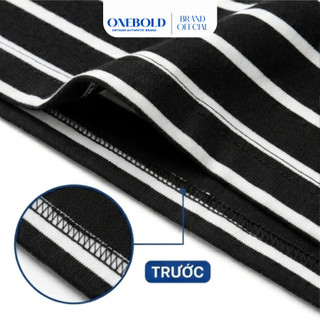 Áo Thun Trơn BABYTEE Brand ONEBOLD Cotton 230gsm, Họa Tết Sọc Ngang Phong Cách Hàn Quốc Nữ