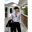 Áo Sơ Mi Nam Dài Tay Lụa Cao Cấp Slim Fit Phong Cách Hàn Quốc Co Giãn Nhẹ, Ít Nhăn, Công Sở Lịch Lãm
