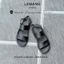 BS03.2 - Dép Sandal da bò Lemans LEMANS, đế cao su có mùi thơm, thiết kế quai điều chỉnh mũ trẻ trung, Bảo hành 06 tháng
