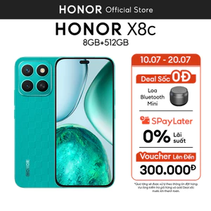Điện thoại Honor X8c 8GB + 256/512GB | Camera 108MP| Kháng bụi và nước| Snapdragon 685 | Pin 5000mAh | BH 18 Tháng