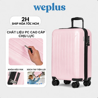 WEPLUS Vali Du Lịch Size 20 24 Khung Nhôm Siêu Nhẹ Bánh Xe 360 Vali Kéo Hàng Nội Địa Trung FWPL122