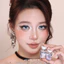 Lens mắt E610 Blue màu xanh filter giọt nước nổi bật, size nhỏ - thương hiệu LUNA EYES