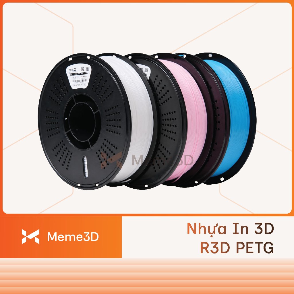Nhựa in 3D PETG R3D Cao Cấp Giá Rẻ Nhiều Màu.