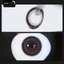 Lens mắt B30 Gray màu xám đen mắt mèo, viền đen bản to, size to - thương hiệu LUNA EYES