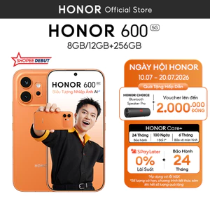 Điện Thoại HONOR 600 5G 8/12GB + 256GB | Chip Snapdragon 7 Gen 4 | AI Camera 200MP | BH 24 Tháng