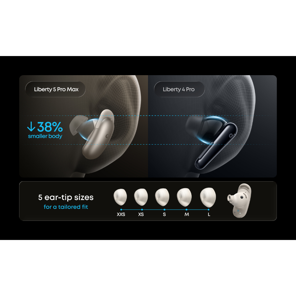 Tai Nghe Bluetooth Soundcore Liberty 5 Pro Max – Chống Ồn Chủ Động, Âm Thanh Hi-Res, Pin 50H | BigBuy360 - bigbuy360.vn