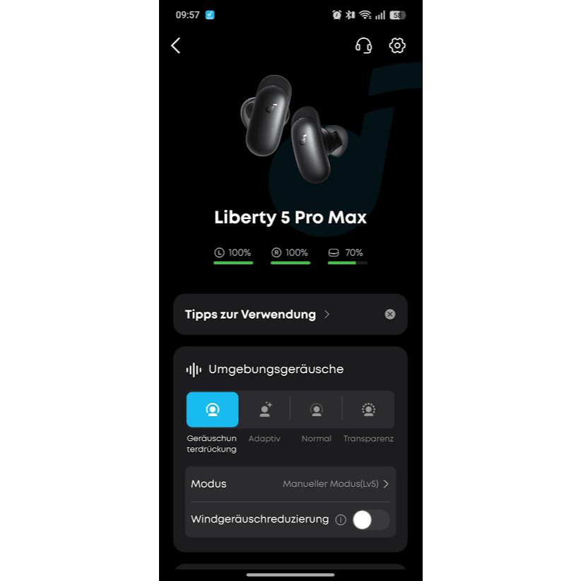 Tai Nghe Bluetooth Soundcore Liberty 5 Pro Max – Chống Ồn Chủ Động, Âm Thanh Hi-Res, Pin 50H | BigBuy360 - bigbuy360.vn