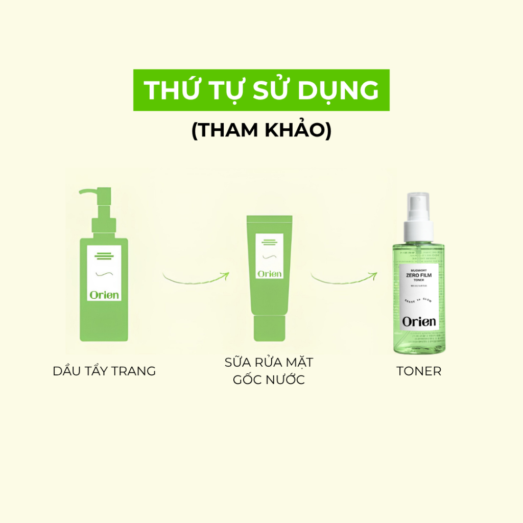 Nước cân bằng dạng xịt Orien Mugwort Soothe In Toner 160ML | Toner xịt ngãi cứu cân bằng & làm dịu
