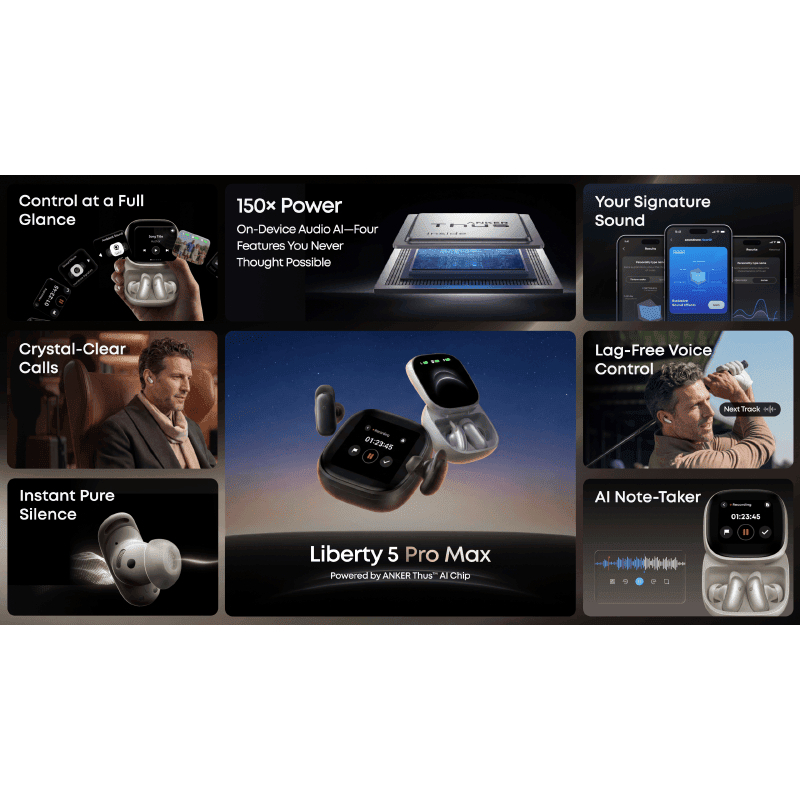 Tai Nghe Bluetooth Soundcore Liberty 5 Pro Max – Chống Ồn Chủ Động, Âm Thanh Hi-Res, Pin 50H | BigBuy360 - bigbuy360.vn
