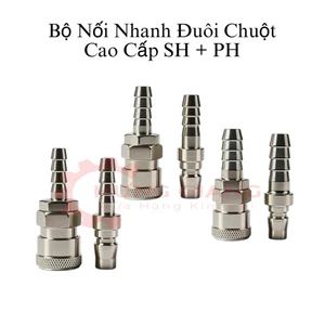 Khớp Nối Nhanh Đuôi Chuột Nhật 8mm 10mm 12mm Hàng Cao Cấp