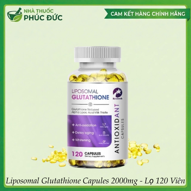 Viên uống LIPOSOMAL GLUTATHIONE 2000mg