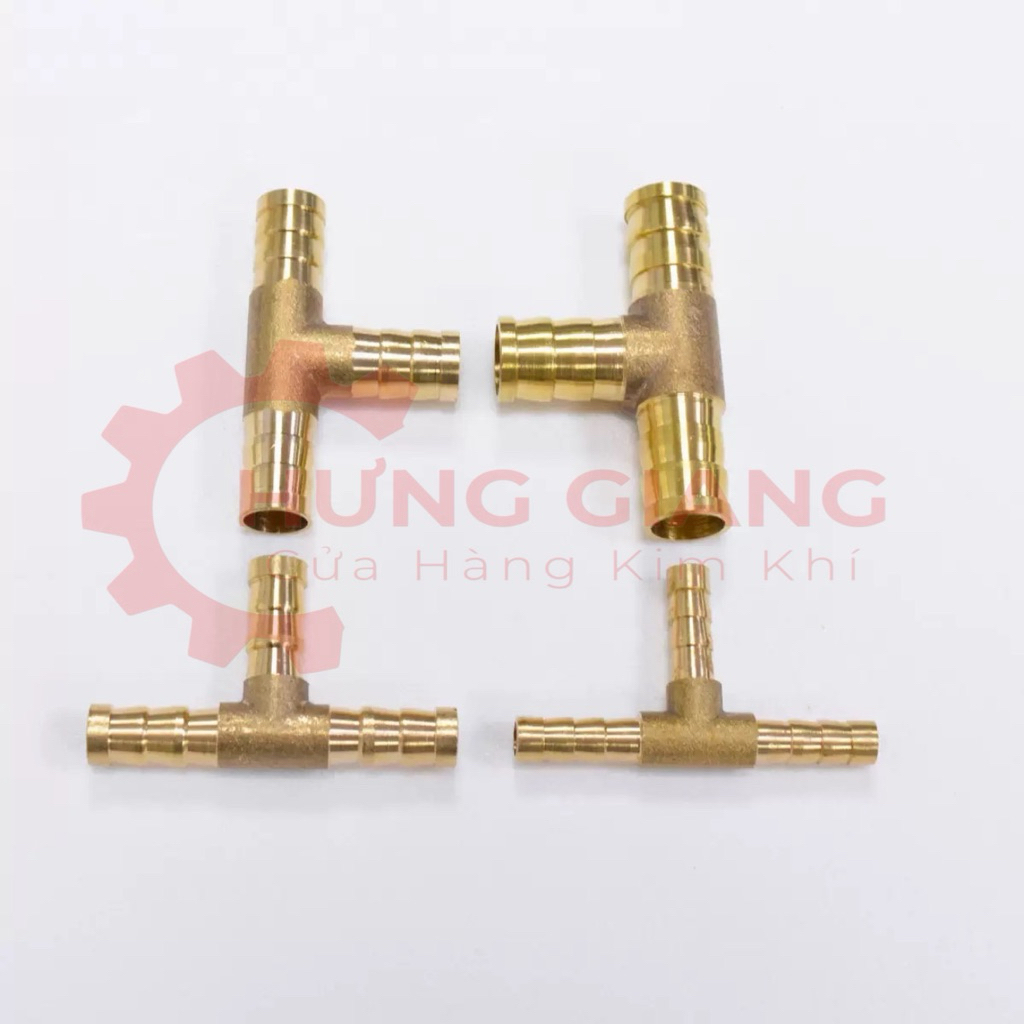 [10 CÁI] Khớp nối Chữ TÊ đồng thau đuôi chuột phi 6-8-10-12