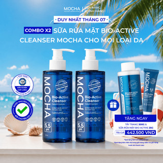 Combo 2 Sữa rửa mặt Bio Active Cleanser MOCHA Dịu Nhẹ Lành Tính, Mọi Loại Da 300ml (14150)