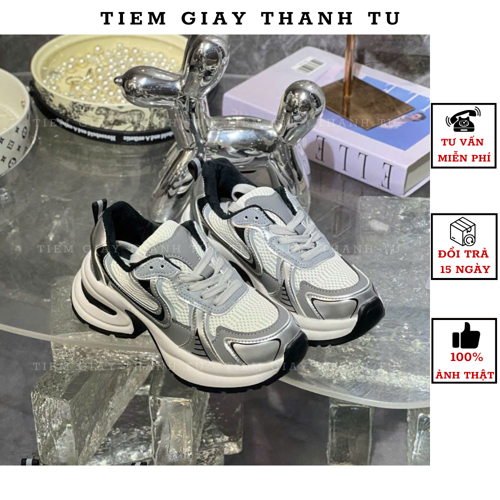 [TIEMGIAYTHANHTU] Giày Sneaker Nữ Thời Trang Dáng Thể Thao Đế Bánh Mì Tăng Chiều Cao, Phong Cách Ulzzang Hàn