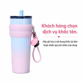 Cốc Giữ Nhiệt LUMI RuBy Phủ Sứ 710ml Giữ Nóng Lạnh Trên 12H Đa Màu Sắc, Quai Xách Móc Treo, Ống Hút