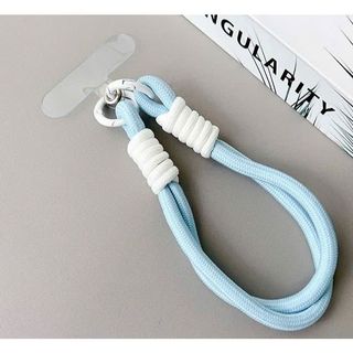Điện thoại di động dây khóa hai màu so sánh điện thoại di động dây đơn giản dệt ngắn tay áo áo dây khóa