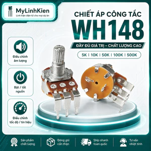 Chiết áp công tắc Wh148 đầy đủ giá trị chất lượng cao