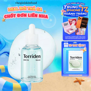 Serum Torriden Tinh Chất Thuần Chay Cấp Ẩm, Làm Dịu Da Torriden Dive-In Low Molecular Hyaluronic Acid Serum 50ml