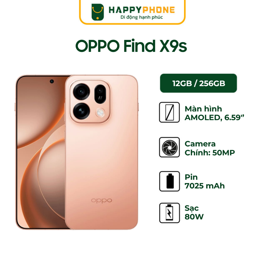 (Kích 7.9-9.9 )  Điện Thoại Oppo Find X9s - Hàng Chính Hãng