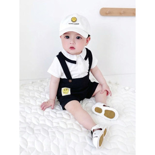 Set yếm công tử cho bé trai 5-10kg - áo kèm quần đeo cho bé mặc chụp ảnh, thôi nôi, sinh nhật