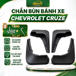 Chắn bùn xe Chevrolet Cruze 2009 - 2020 nhựa dẻo cao cấp, hạn chế bùn đất bám bẩn [ TẶNG KÈM ỐC VÍT]