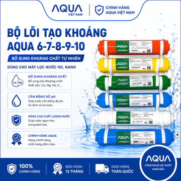 Bộ Lõi Tạo Khoáng AQUA 56789 Chính Hãng Dùng Cho Các Dòng Máy Lọc Nước RO - NANO Bổ sung các khoáng chất