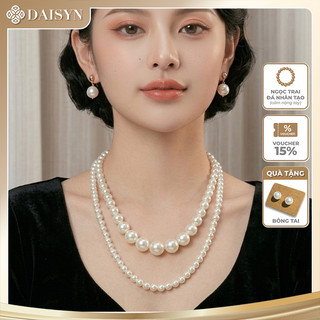 [ DAISYN ] N524 Choker , dây chuyền mang áo dài , dây chuyền cưới hạt Ngọc hạt trai 2 sợi sang trọng cho nữ