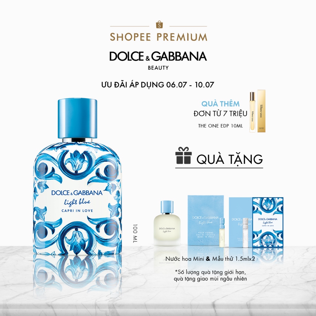 Nước Hoa Nam Dolce&Gabbana Light Blue Capri In Love Pour Homme EDP 100ml
