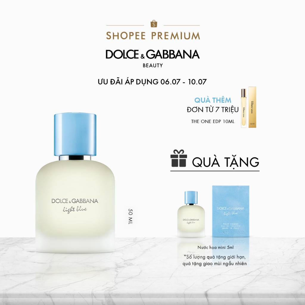 Nước Hoa Nam Dolce&Gabbana Light Blue Pour Homme EDT 50ml