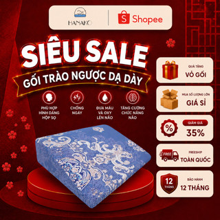 Gối Chống Trào Ngược Dạ Dày Và Thoái Hóa Đốt Sống Cổ Hanako Thế Hệ 2 Cao 16cm - Hàng Chính Hãng