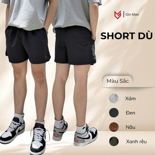 Quần Short Dù Nam Gin Man Thể Thao, Vải Dù, Siêu Nhẹ, Thoải Mái