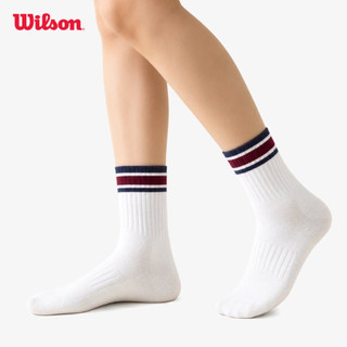 Wilson Unisex Quarter Top Stripe Socks Tất Thể Thao WU00016W001001