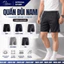 Combo 3 5 quần đùi nam VINAFA mặc nhà form thoải mái, Quần đùi cotton trơn mặc ngủ QĐ13