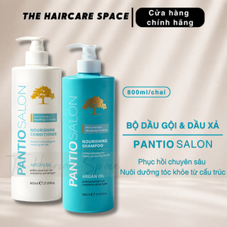 [Chính hãng] Bộ Dầu Gội và Dầu Xả Chăm sóc, Phục hồi chuyên sâu PANTIO SALON - 800ml/chai