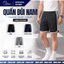 Quần Đùi Nam Cotton Mặc Nhà Vinafa Phối Lưới Thoáng Mát Co Giãn, Form Rộng Thoải Mái QĐ12