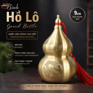 Bầu Hồ Lô Đồng Cao 11cm – Thiết Kế Nhỏ Gọn, Tinh Tế Đến Từng Chi Tiết