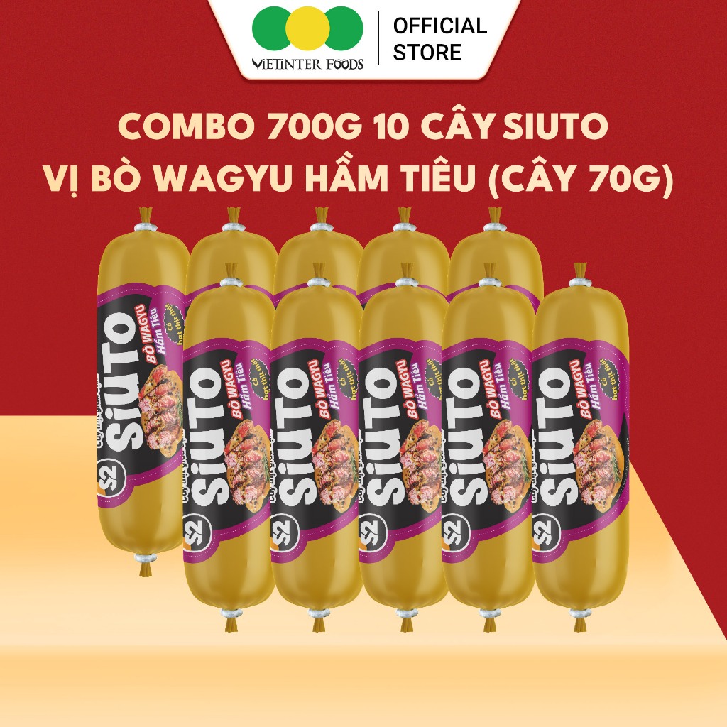 Combo 10 Cây Xúc Xích Siuto Vietinter Foods