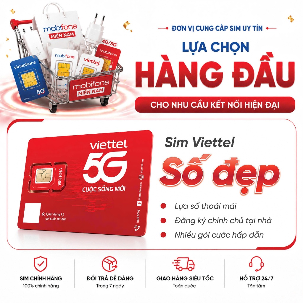 Sim Viettel - Sản Phẩm Chính Hãng, Giá Tốt, Đảm Bảo | Shopee Việt Nam